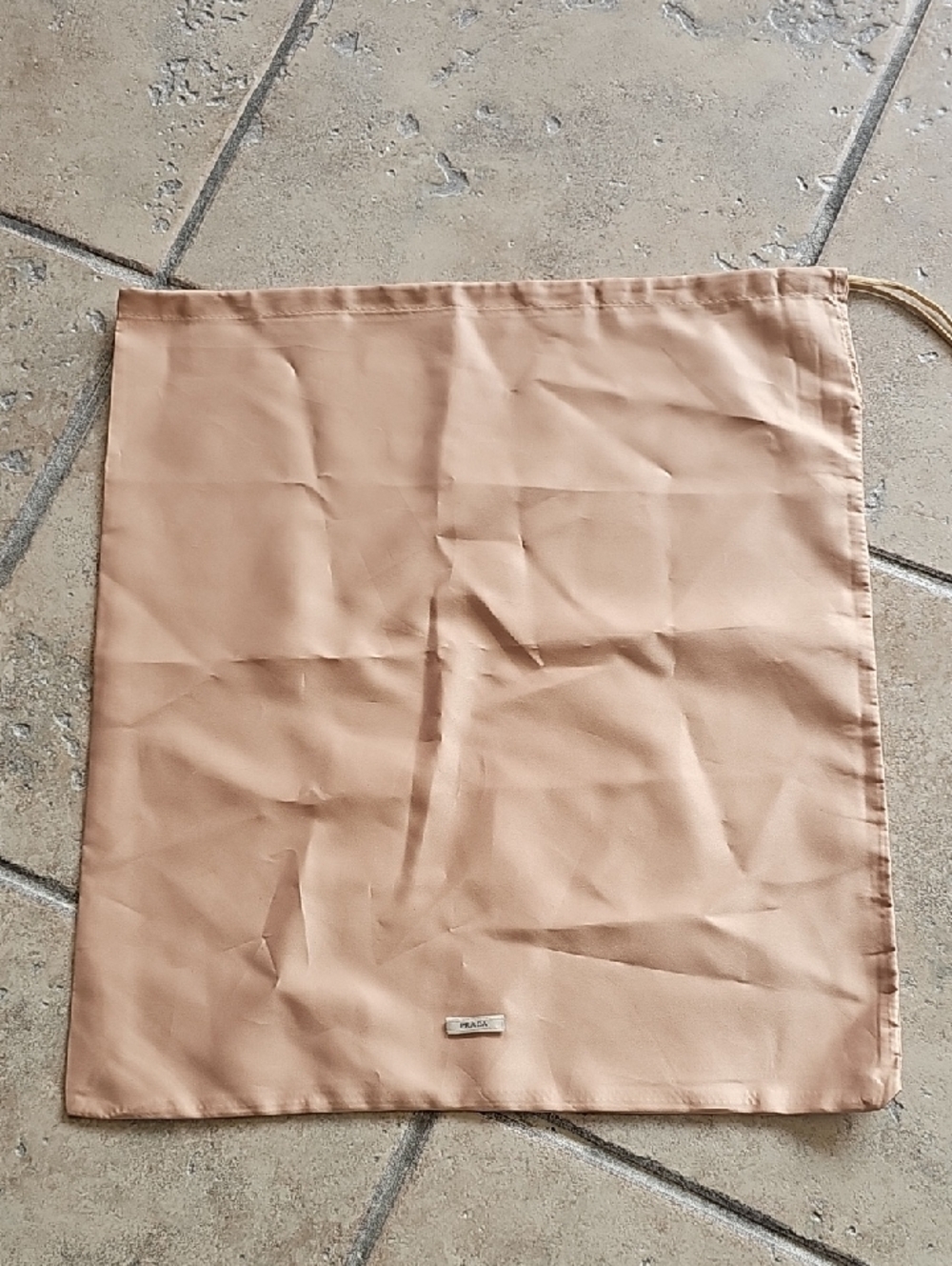 Prada Dust Bag in Light Tan